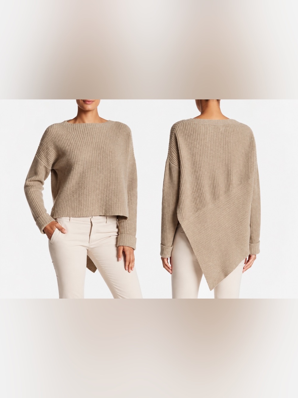 Brochu Walker $850  Thandee Ribbed High-Low Sweater